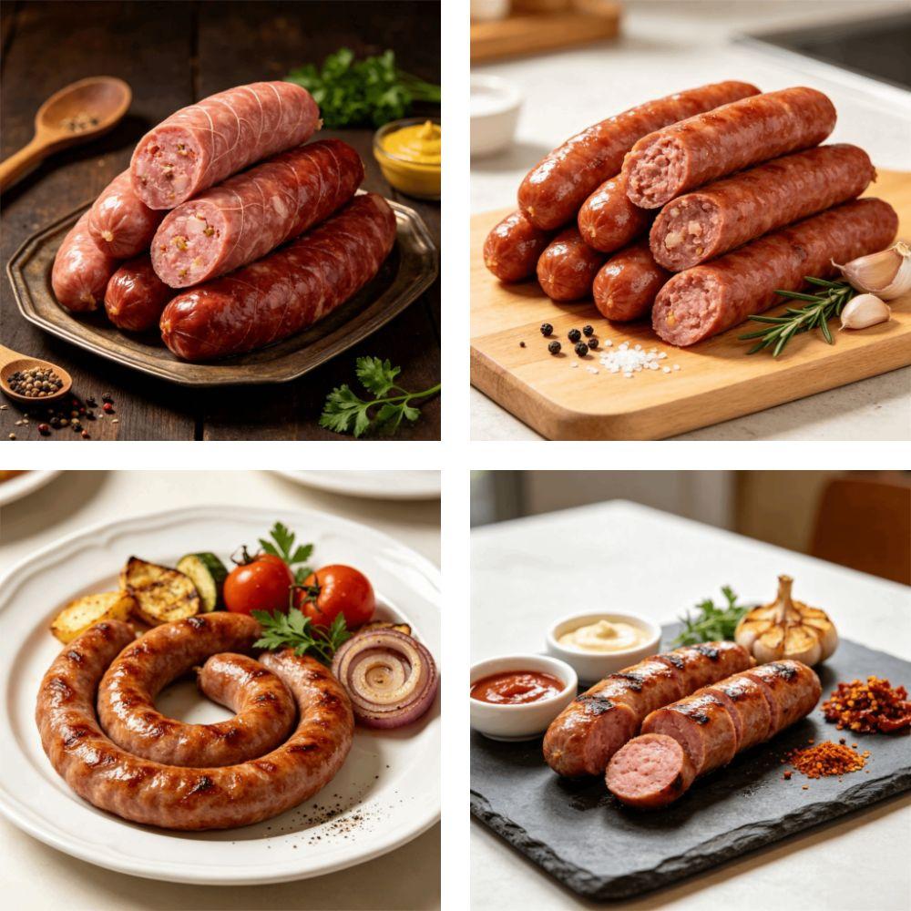 Edible Boilable Sausage Casing Double Layer Sausage Casing Tubes  Flavor Infusion