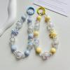 UV Plated Colored Acrylic Beads for Hand-Strung Beaded Phone Lanyards, Girls' Graduation Wrist Key Chains