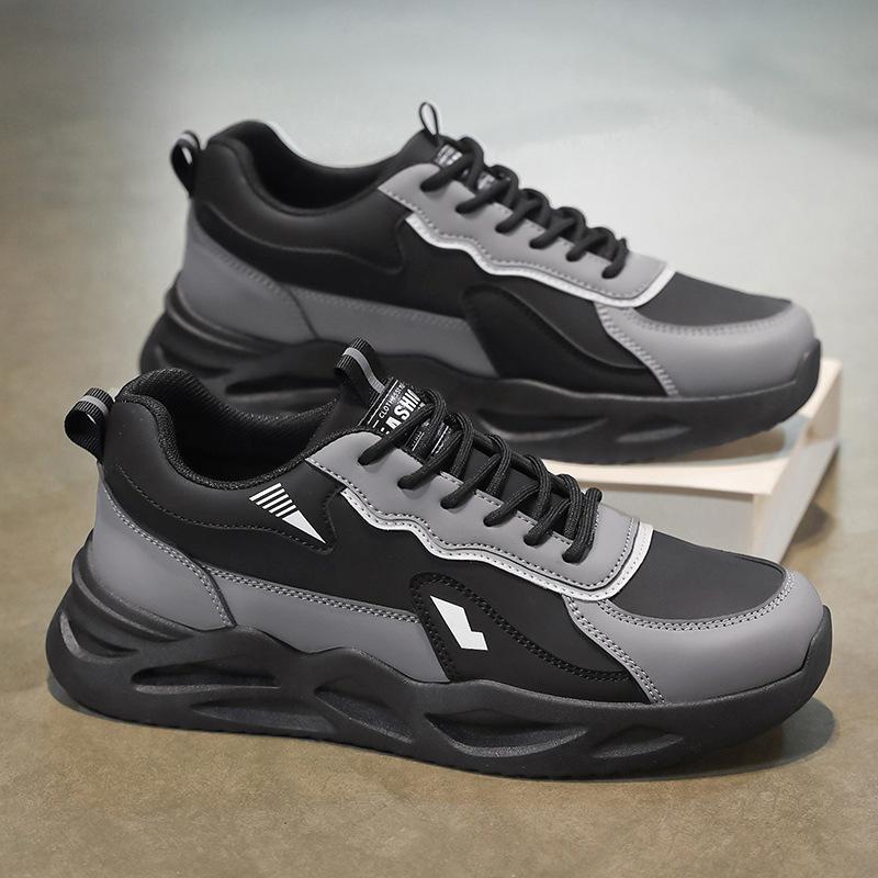 Labor insurance shoes men's shoes spring 2025 new breathable shoes men's non-slip wear-resistant platform sports shoes casual dad shoes