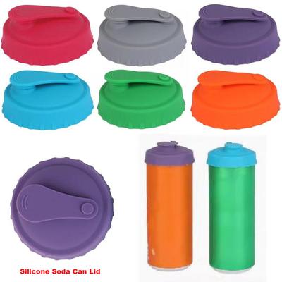Silicone Soda Can Lid Reusable Can Stopper for Soda Beer Drinks Juice Coke Beverage Fits Standard Cans Protector