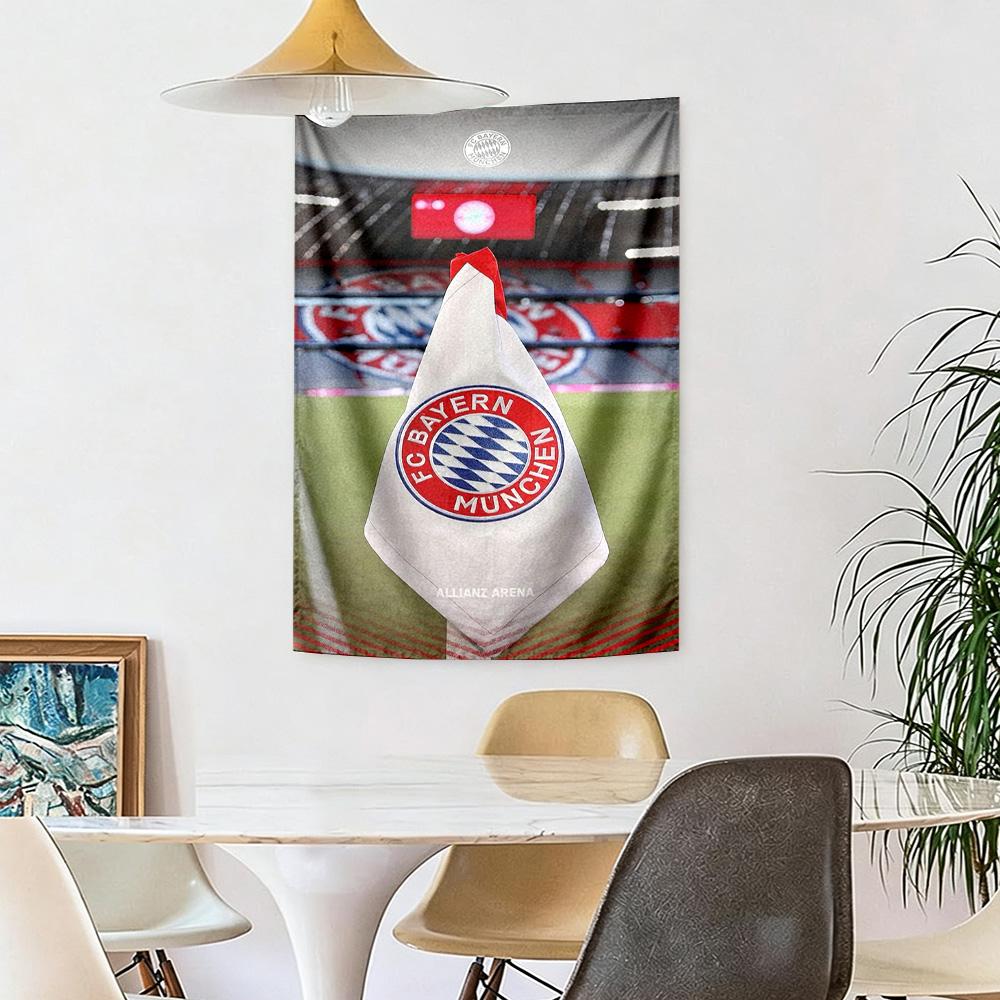 Fc Bayern Munich Wall Decor Tapestry Art For Pet Memorial Birthdaywedding Party Backdrop Family Gift