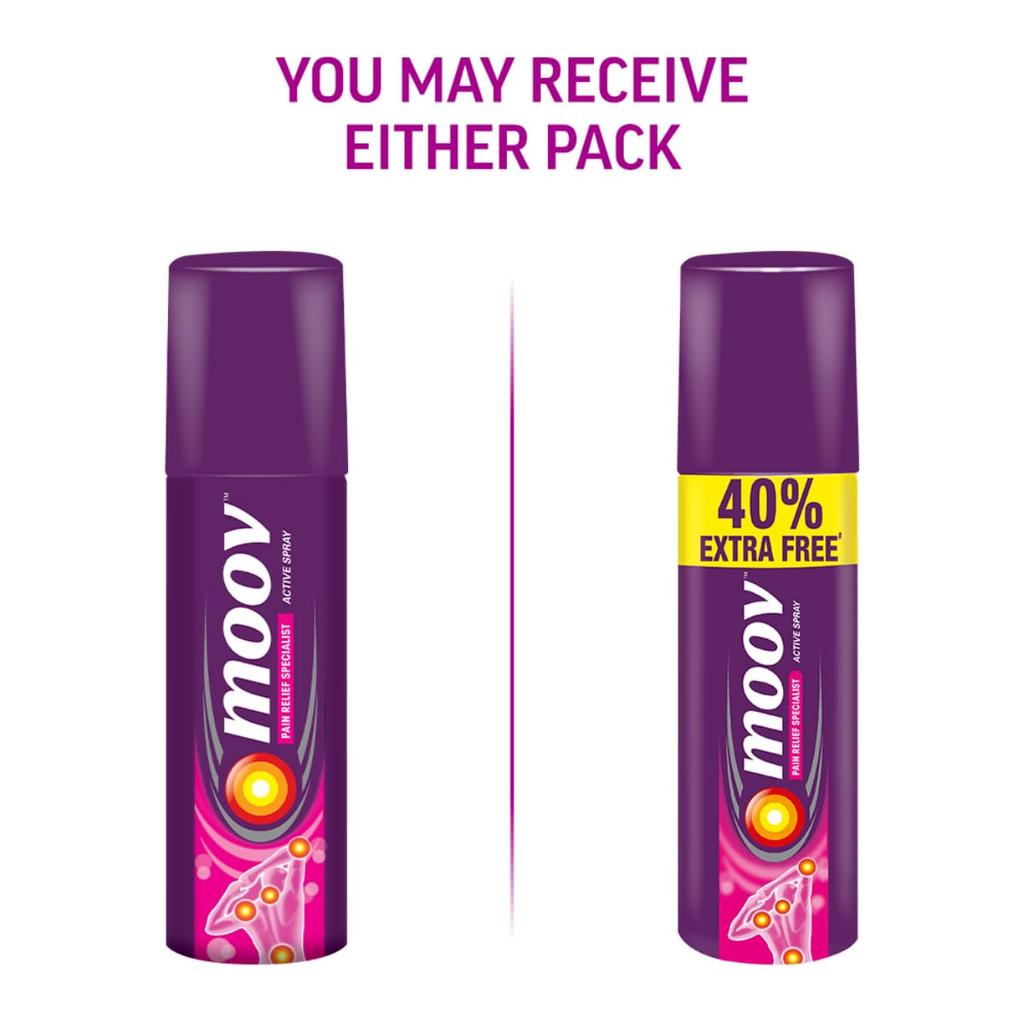 Moov Fast Pain Relief Spray - 50g | Suitable for Back Pain, Muscle Pain, Joint Pain, Knee Pain | 100% Ayurvedic Formula | Suitable for Sports & Gym