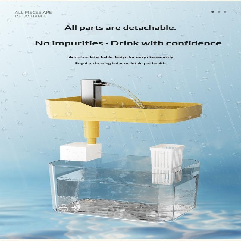 Automatic Pet Dog Cat Water Dispenser Fountain Pet Dog Cat Water Loop Mute Pump Smart Pet Bowl 1.5L