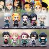Figurine Tanjiro Anime Demon Slayer Kimetsu No Yaiba Statue Rengoku Shinobu Giyuu Figurine d'Action Décoration de Bureau Accessoires de Chambre