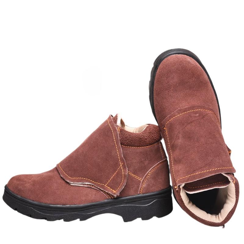 Welder Shoes Men's Anti-smashing Protective Shoes Wear-resistant and Anti-smashing Work Safety Labor Insurance Shoes