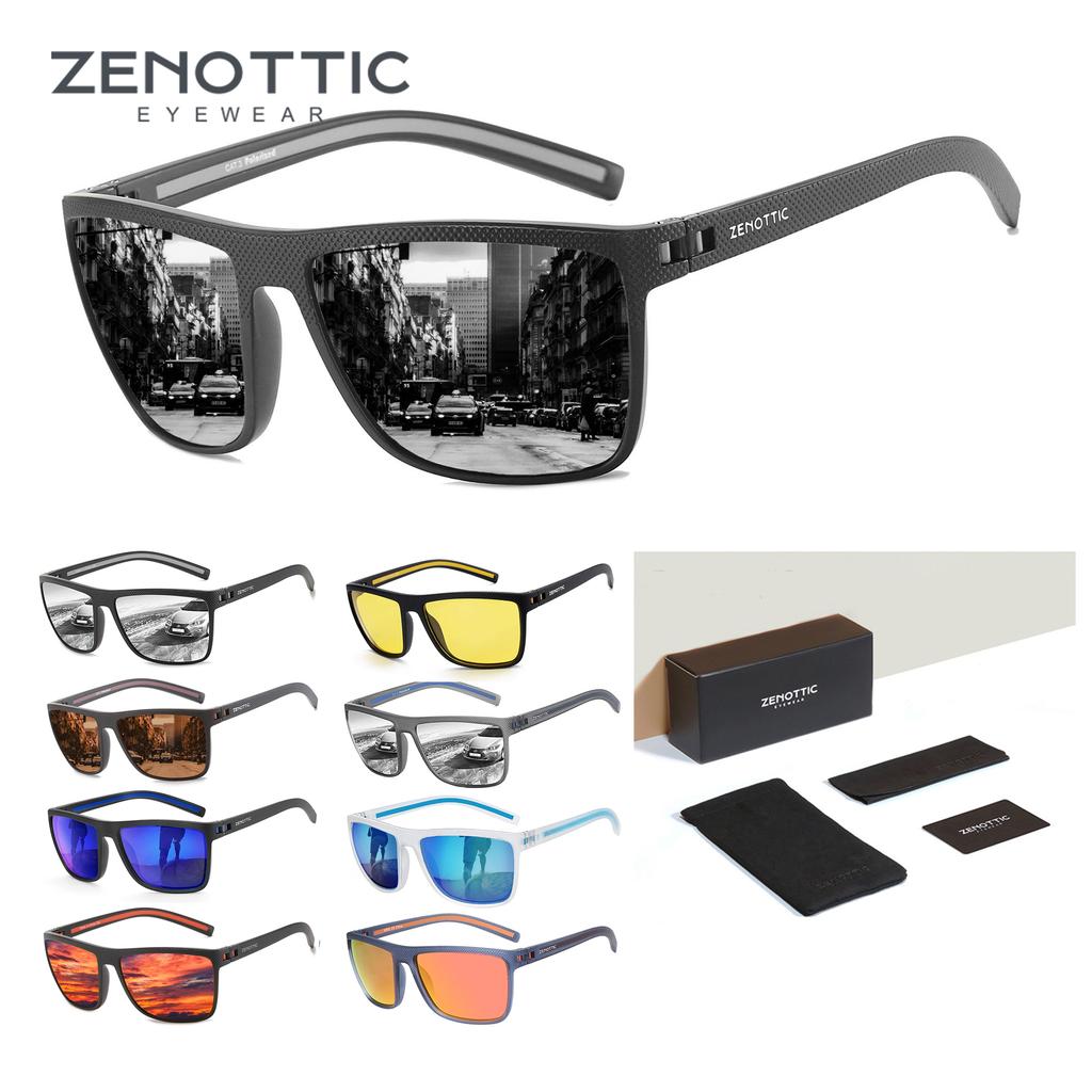 ZENOTTIC Retro Square Polarized Sunglasses Fashion Shade Women Men Ultra light TR90 Frame UV400 Protection Classics Sun Glasses
