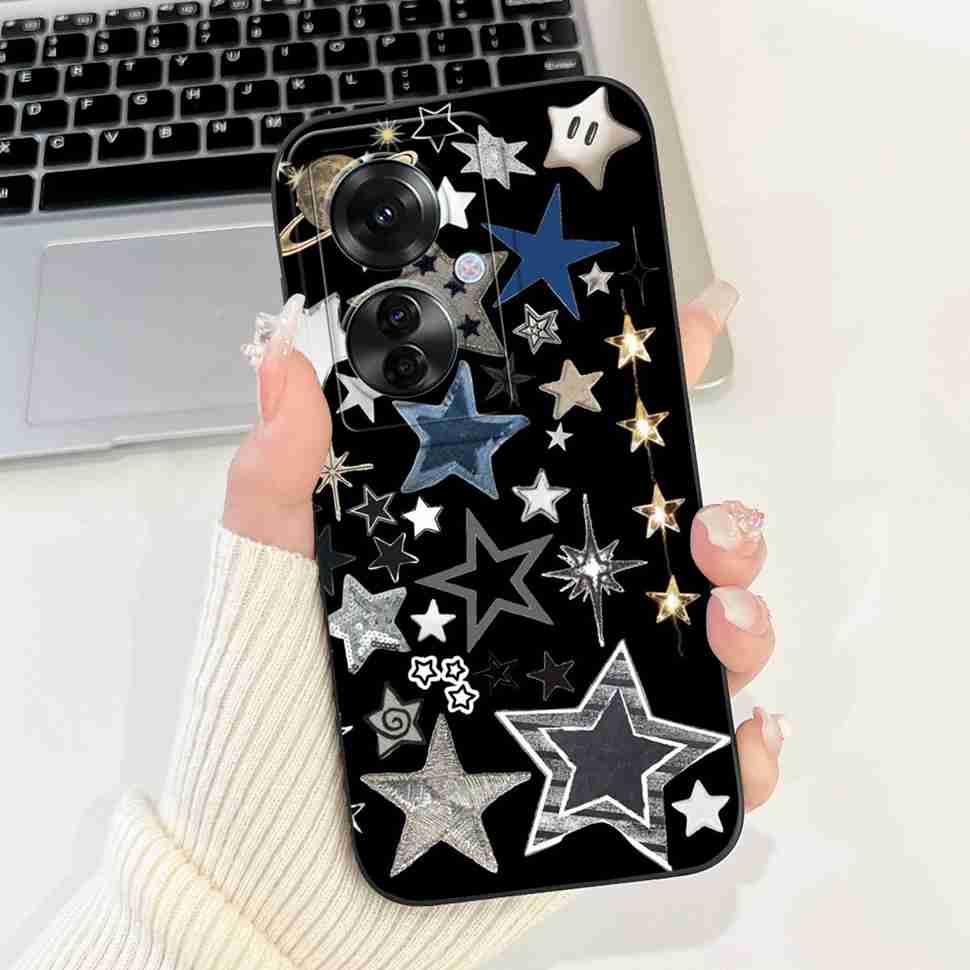 For Oppo Reno11 F 5G CPH2603 Case Cute Cartoon Printed Cherries Soft Silicone Cover For Oppo F25 Pro 5G 6.7" Phone Cases Coque