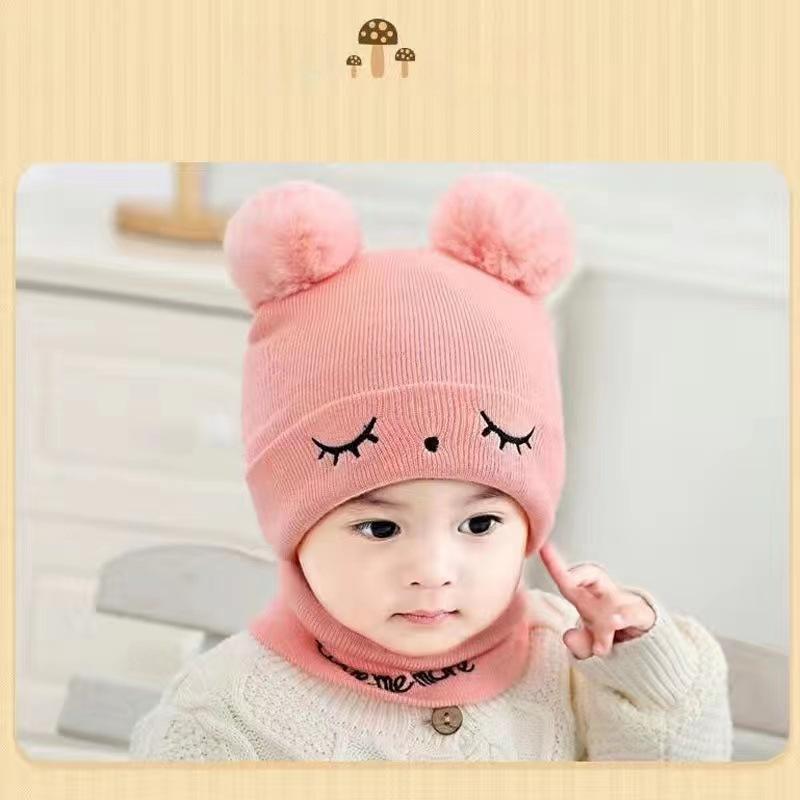 Winter Baby Strickmütze Warm Dehnbar Ohrenklappen Beanie Herbst Kleinkind Mütze Waschbar Weiche Mütze für Jungen Mädchen Geburtstagsgeschenk