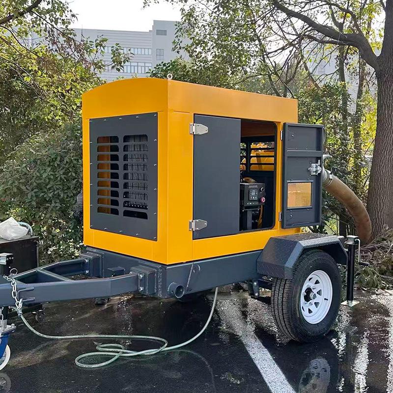 HP4 Yellow Vacuum Self-Priming Drainage Pump Truck for Agricultural Irrigation