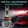 Fit For JEEP Grand Cherokee (2018-), H11+H11 Driving Light Bulbs With H11 Fog Light, 6500K Cool White,IP68 Waterproof, Pack Of 6