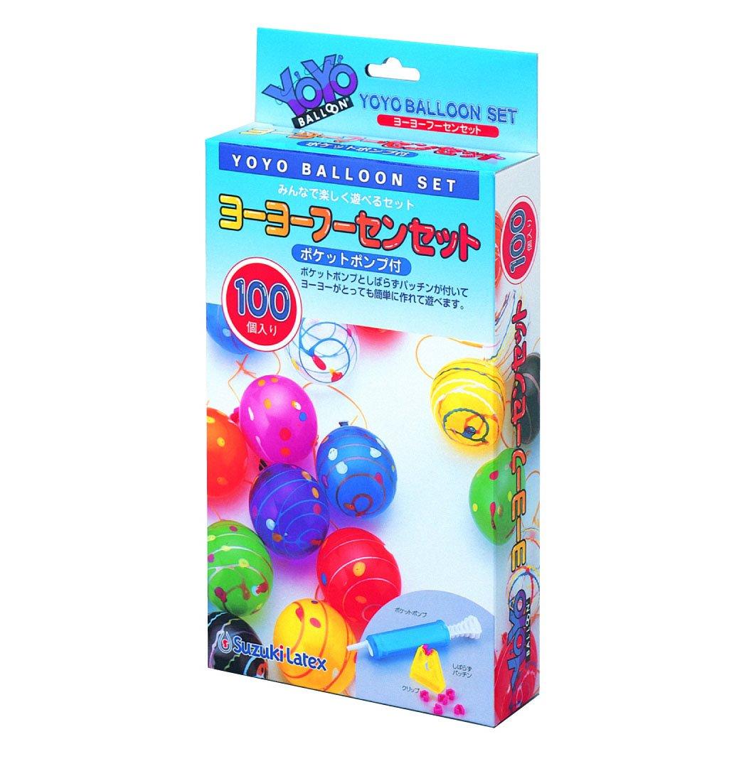 

Suzuki Latex Balloon Set with Pocket Yo-Yo Pump, 100-Pack