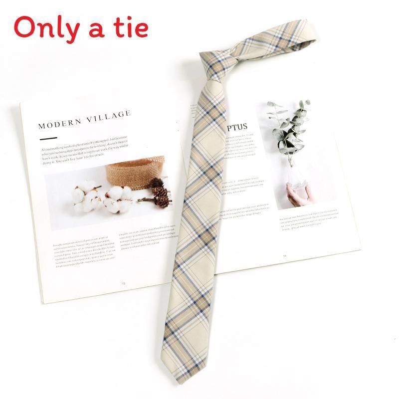Checkered Retro Brown Striped Tie And Bow For Casual School Outfits Gifts And