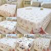 Dog Flower Dinosaur Bear Print Bedspread Set Cartoon Mattress Protective Cover