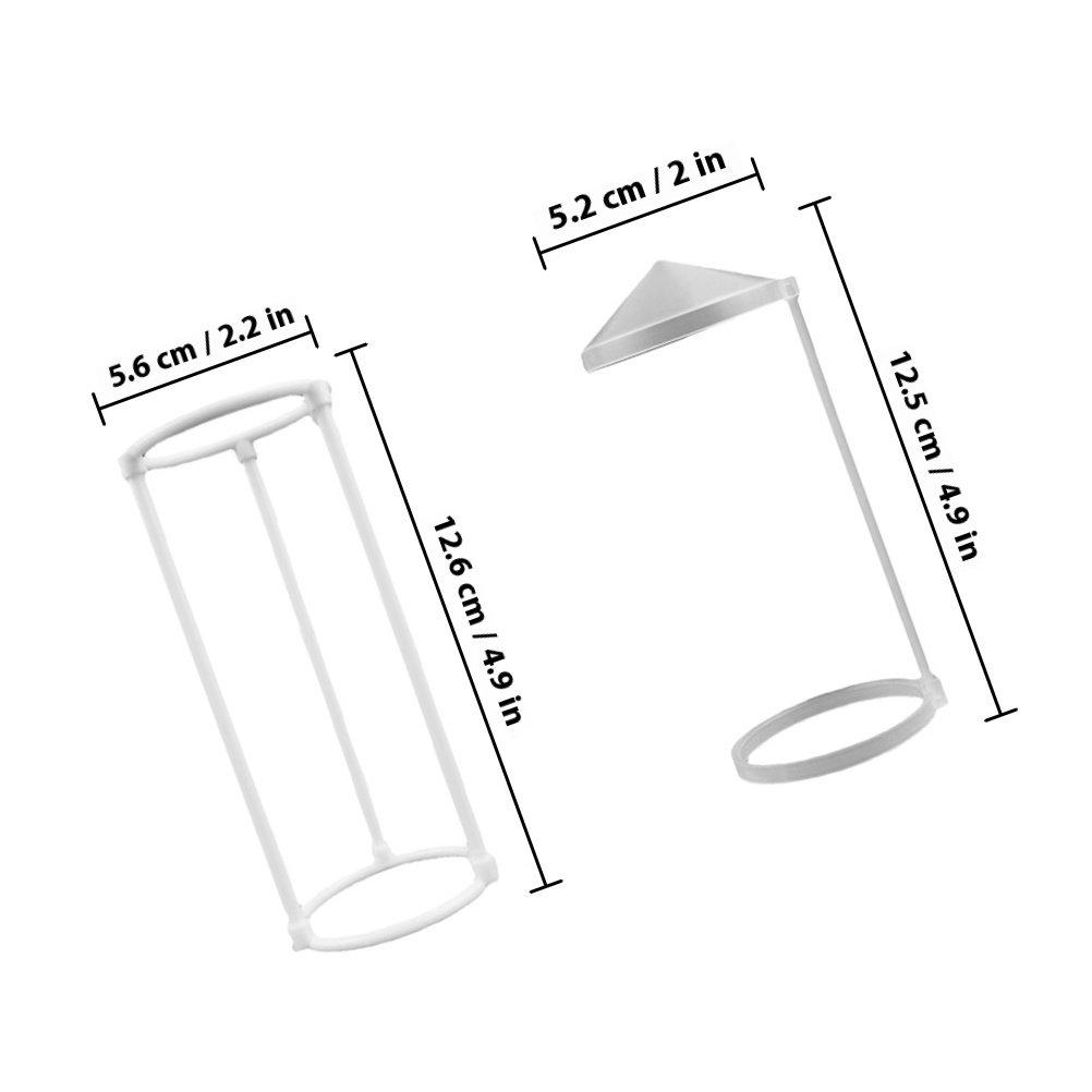 2Sets Lotus Design Splash Guard Rockery Humidifier Splash Proof Cover Water Stopper Bracket for Mist Maker Fish Tank Pond белый
