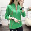 Women's Stand-Up Collar Running Shirt Long Sleeve UV Shirt for Gym Yoga Fitness Training