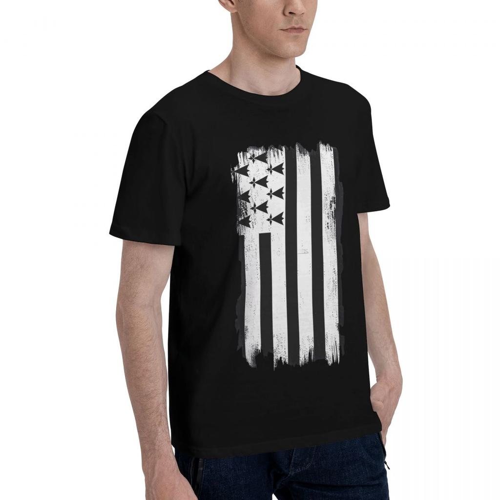 BRITTANY GRUNGE FLAG 100 Cotton Casual Breathable Confortable Cute Mens Clothing Deals Man Clothes