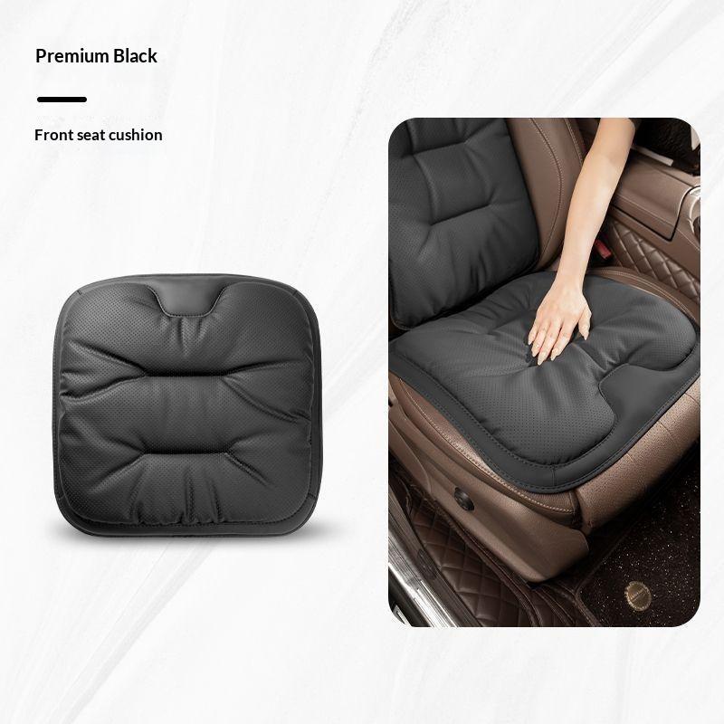 Funda de Cojín Universal Antideslizante para Asiento de Coche de Cuero Nappa Transpirable para Cintura Asiento Uso en Todas las Estaciones Accesorios para Automóvil