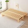 Tatami Solid Wood Folding Pull-out Sofa Bed Frame - Multifunctional Floor-Standing Design for Home and Bedroom