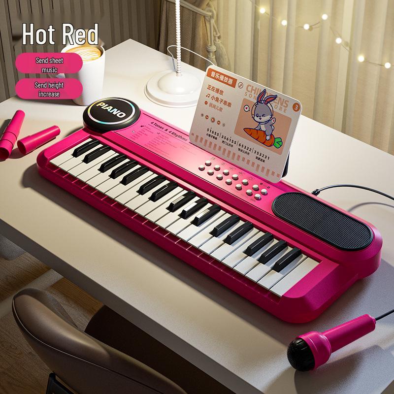 Children s 37-Key Electronic Keyboard: Beginner s Multi-functional Piano Toy for Early Education and Musical Exploration.