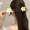 Pearl Hair Claw Korean Style Shark Clip Creative Eggflower Hair Clip  Female