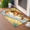 1Pcs Anti Fatigue Kitchen Rugs, Cute Calico Cat Print Waterproof Non-Slip Thick Cushioned Kitchen Mat Heavy Duty Comfort Standing Mat for Kitchen