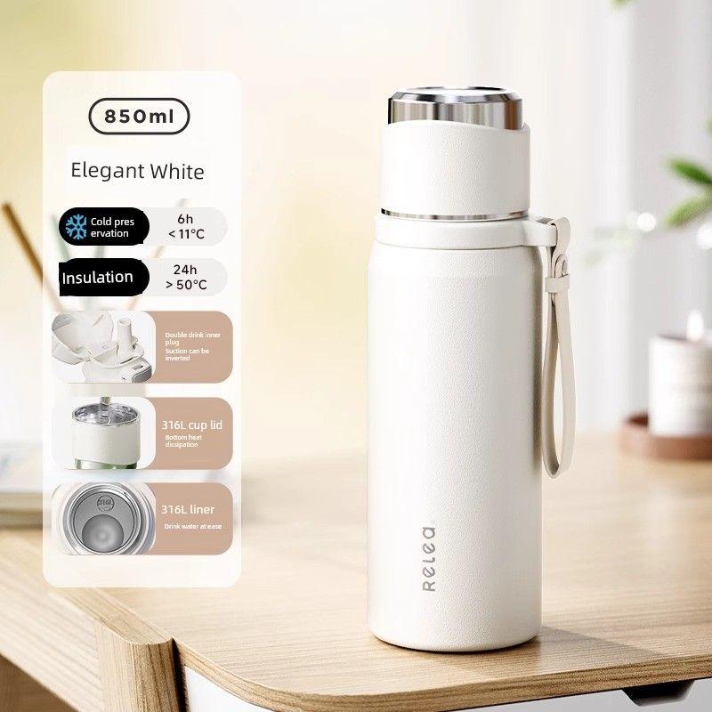 Biological Large Capacity Vacuum Cup Women Outdoor Portable Water Cup Good-looking Stainless Steel Kettle Water Cup for Men
