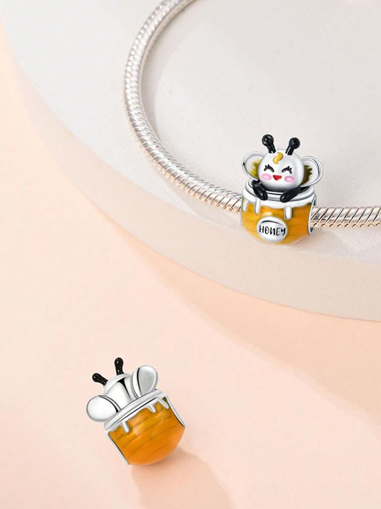 Traveling Cat Honey Pot Squirrel Beads Charm Copper Plated Fit Charms Copperoriginal Bracelet For Jewelry Making Diy Charm