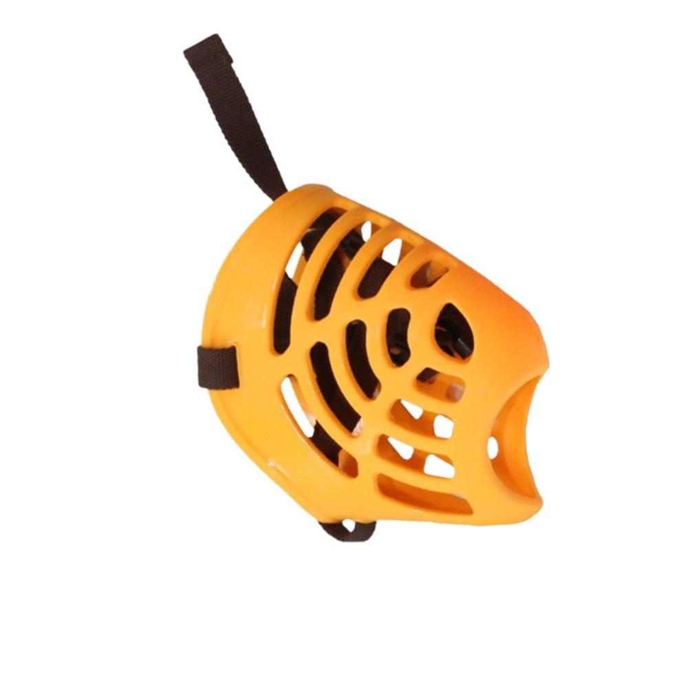 Adjustable Dog Mouth Mask Anti-barking Dogs Mouth Cover Dog Mouth Guard  Walking The Dog XS жёлтый