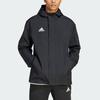 Adidas Entrada 22 Varied-Weather Performance Soccer Training Hooded Jacket Men Outerwear Black IK4010