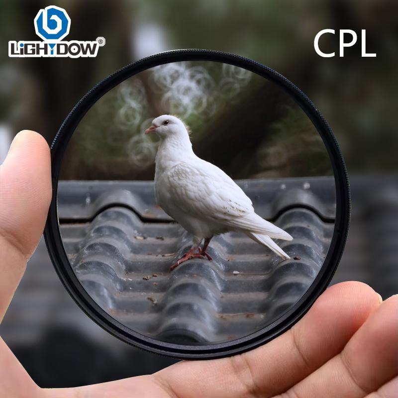 

Lightdow Ordinary CPL Lens Filter 49mm 52mm 55mm 58mm 62mm 67mm 72mm 77mm 82mm for Canon Nikon Sony Pentax Fuji Camera Lens 49mm