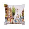 Eiffelturm Paris Street Art Kissenmuster Kissenbezug Geeignet für Sofa Schlafzimmer Auto Kissenbezug
