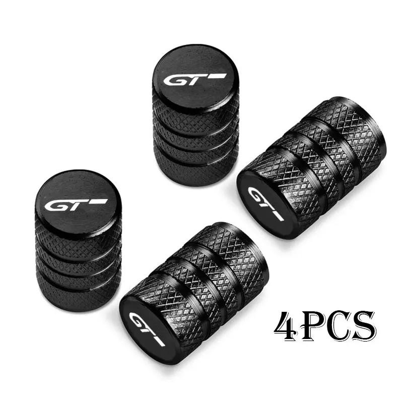 4pcs Car Wheel Tire Valve Caps Tyre Stem Covers Airdust Waterproof For Peugeot GT GTLine RCZ 308 508 3008 5008 Accessories
