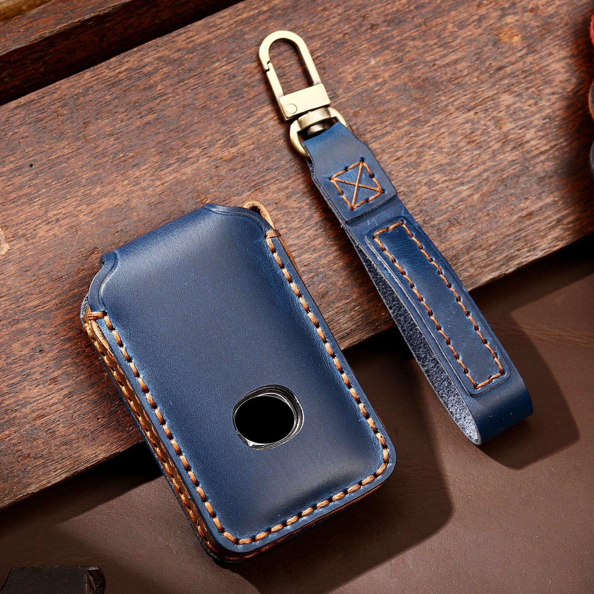 

Genuine leather key case for Mazda key protector Japanese next generation car decoration accessories Top Layer Leather 3&4 Keys