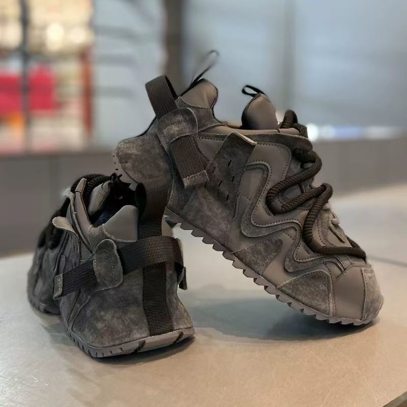 Winter High-end Casual Running Non-slip Sports Thick-soled Inner Height-increasing Dad Shoes