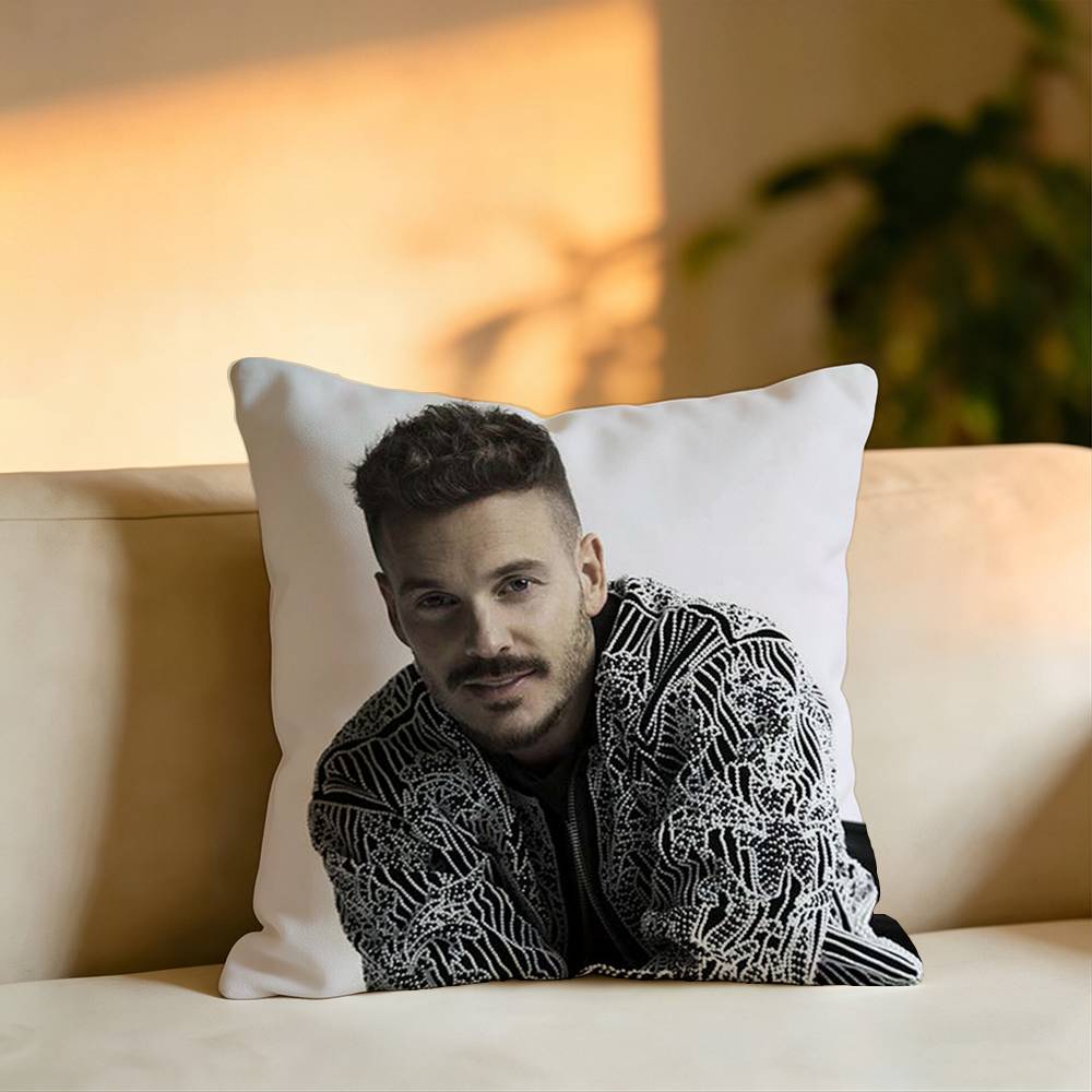 Pop Singer Matt Pokora Pillow Case Square DoubleSided Sofa Cushion Cover Bedroom Bedside Pillow