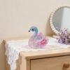 4PCS Artistic Resin Miniature Duck Statues Glittering Animal Ornaments For Creative DIY Crafts And Table Shelf Displays