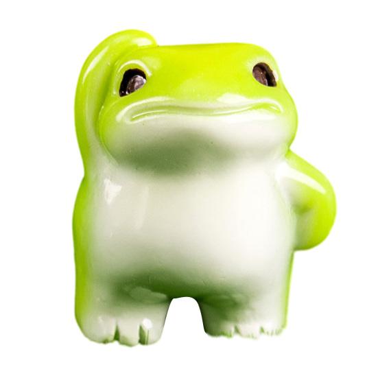 

Mini Resin Frog Figurine Small Little Animal Ornament Cartoon Miniature Frog Statue for Micro Fairy Garden Landscape DIY Terrarium Crafts F