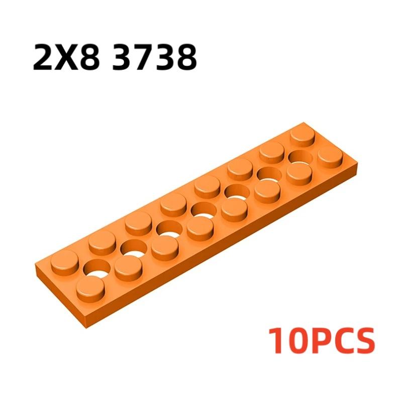 32001 3709 3738 Plate 2x6 2x4 2x8 with Holes Bricks Toys For Technical Buildings Blocks Toys For Children Gift 43857 DIY MOC