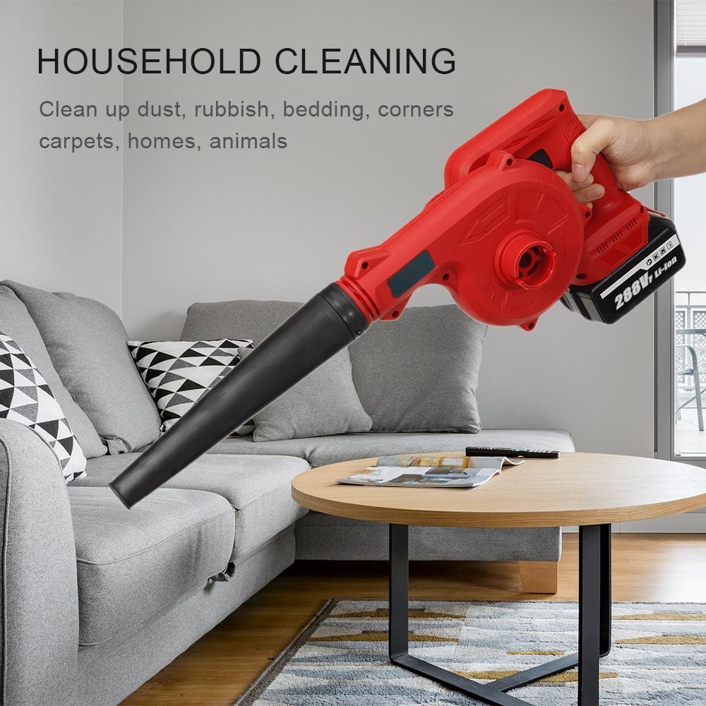 2-in-1 1500W Akku-Elektro-Laubbläser Blas-Saug-Laubbläser PC-Reinigung Staubabsauger für Makita 18V Akku