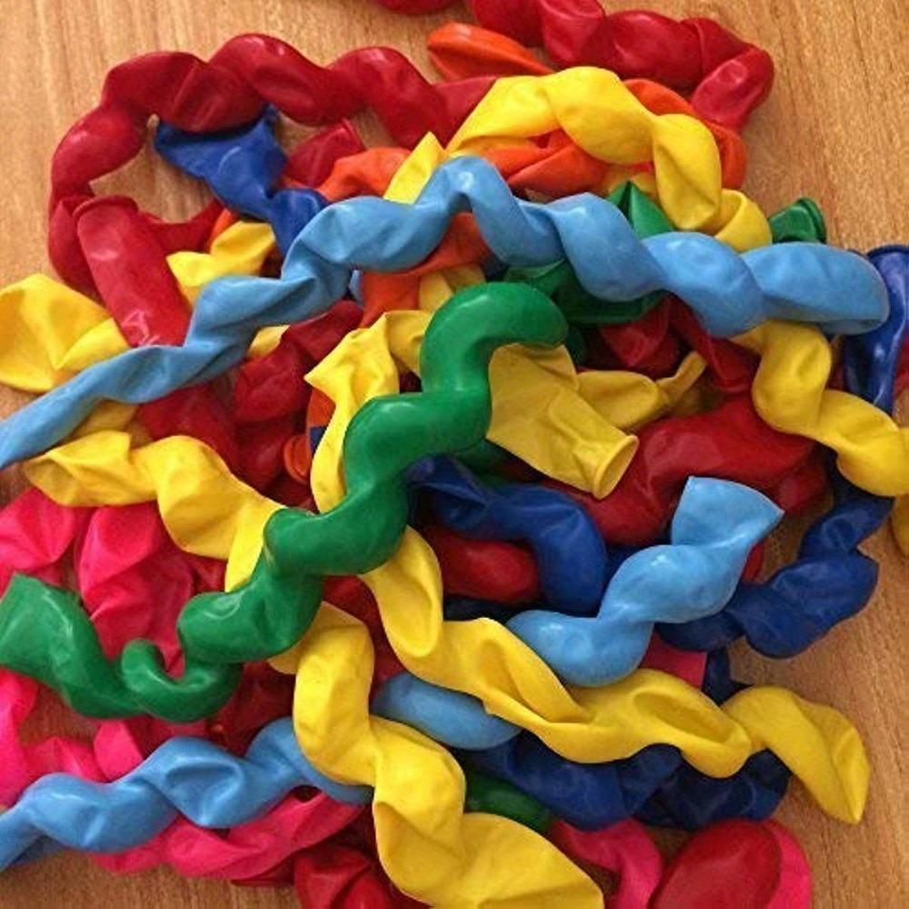 100 Vibrant Spiral Latex Balloons—perfect for Joyful Celebrations, Holiday Decorations, and Adding A Touch of Fun To Home Decor!