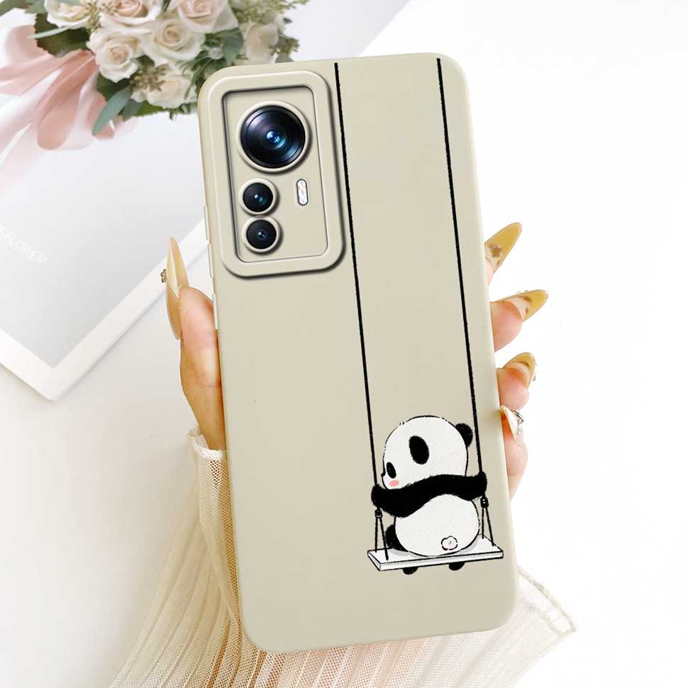 For Xiaomi Mi 12T Case 22071212AG Cute Cartoon Cat Panda Silicone Back Cover For Xiaomi Mi 12t Bumper Phone Cases Fundas
