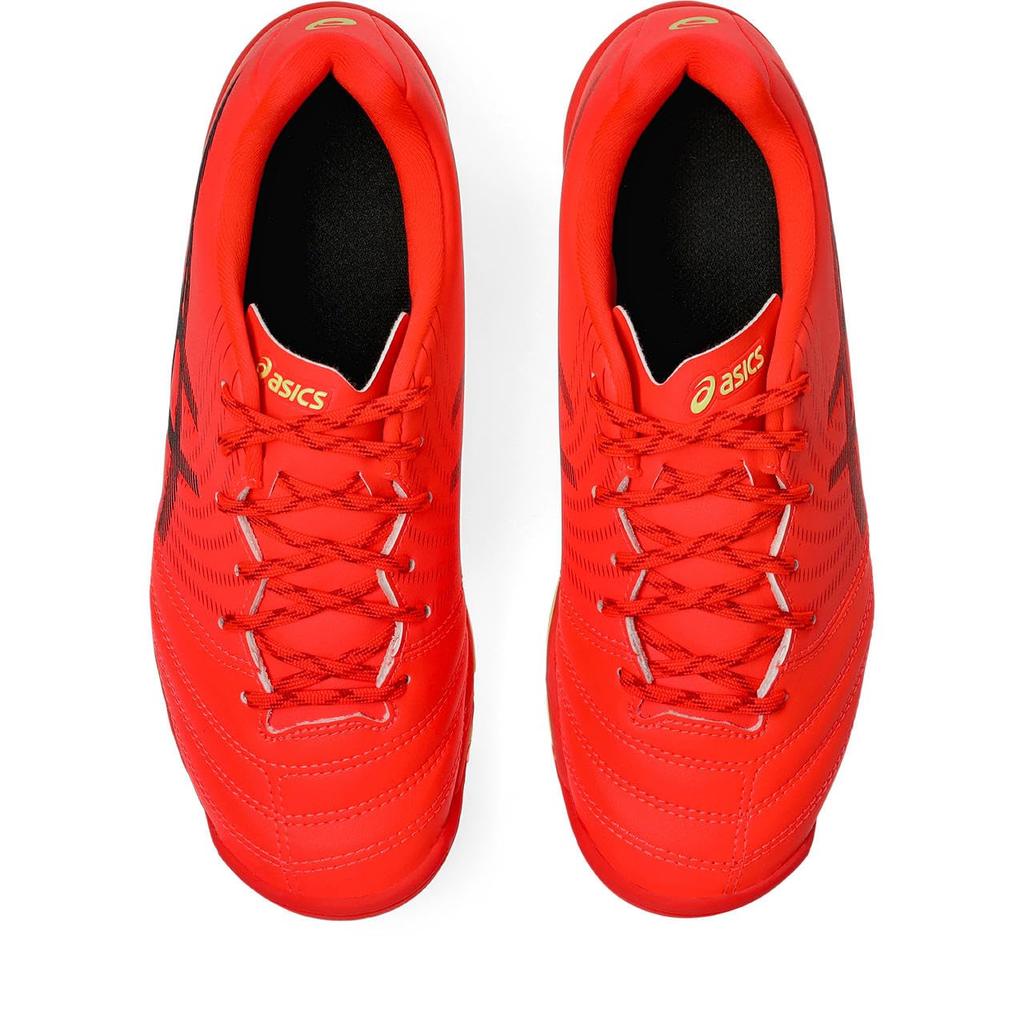 Asics DS LIGHT JR GS TF Soccer Shoes Size 600 Size 2E (1104A053), Unisex, (Flash Red/Black), 24.0 Cm,