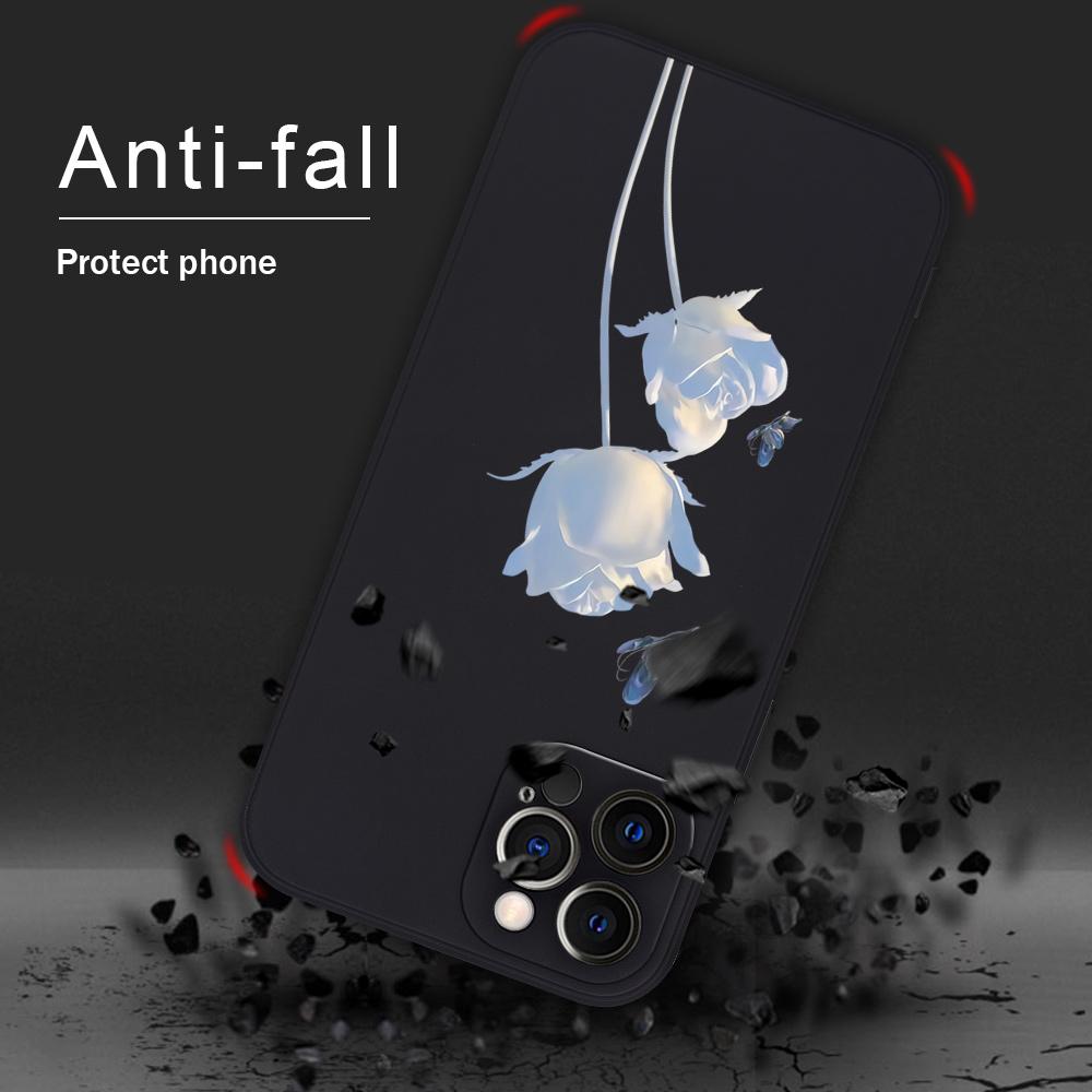 Blomster Silikondeksel For Xiaomi Redmi Note 11 Pro Plus 11pro+ 5G 10 8 9 Pro Max 9t 9s 10s Sommerfugl Telefondeksel med Lanyard