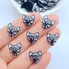20Pcs New Cute Mini 12mm Mixed Mask Resin Nail Parts Accessories Kawaii DIY Nail Art Decoration