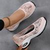 Large Size Women's Shoes Rocking Shoes Summer Lace Women's Shoes Rocking Shoes Sports Mesh Muffin Mesh Single Shoes