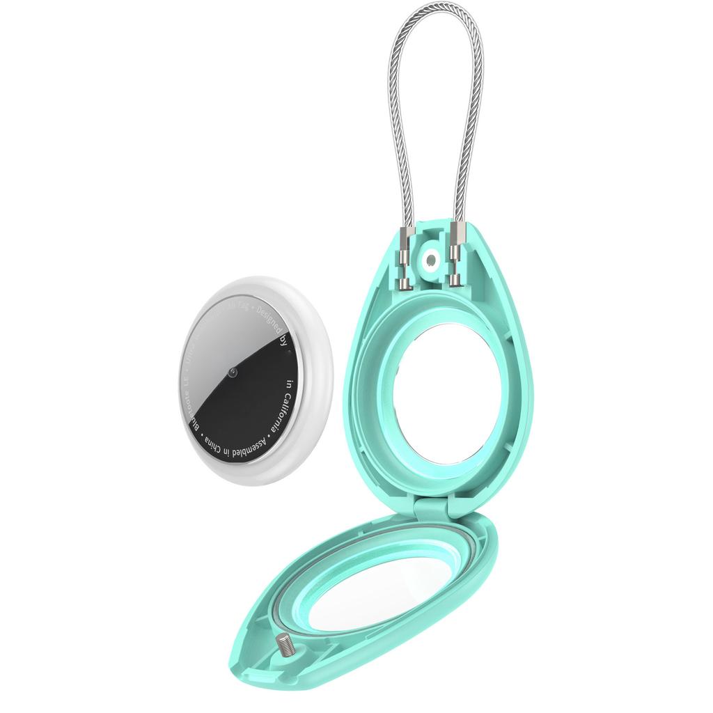CP27 For Apple AirTag Protective Case Clear PC Full Coverage Anti-Loss Tracking Device Cover