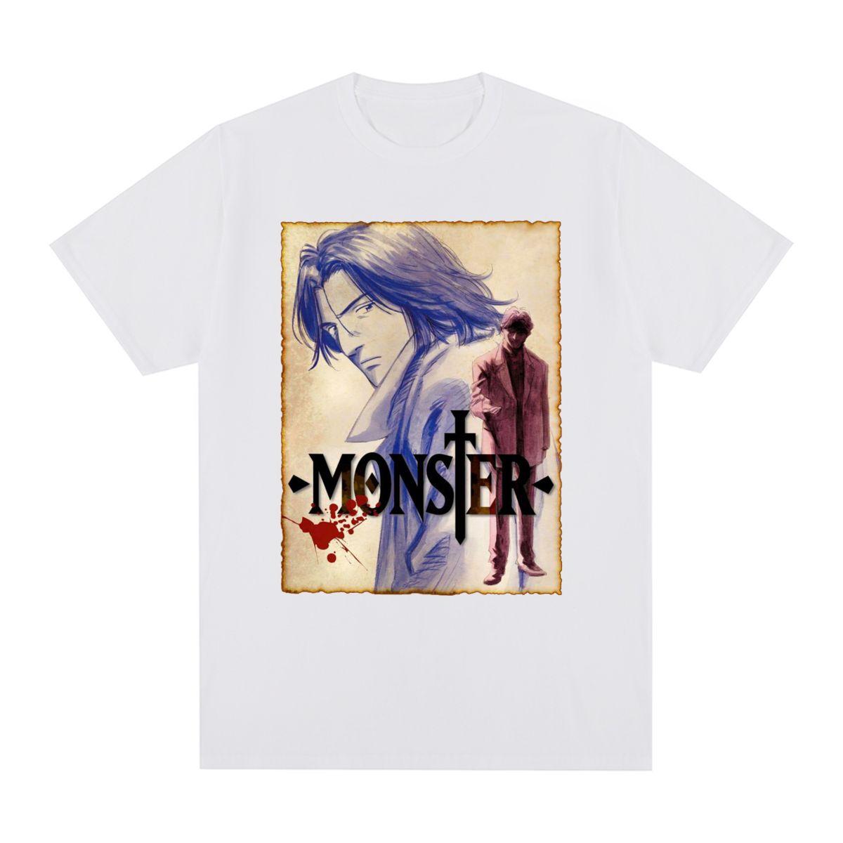 

Naoki Urasawa Monster Vintage T-shirt Johan Liebert Cotton Men T shirt New Tee Tshirt Womens Tops S