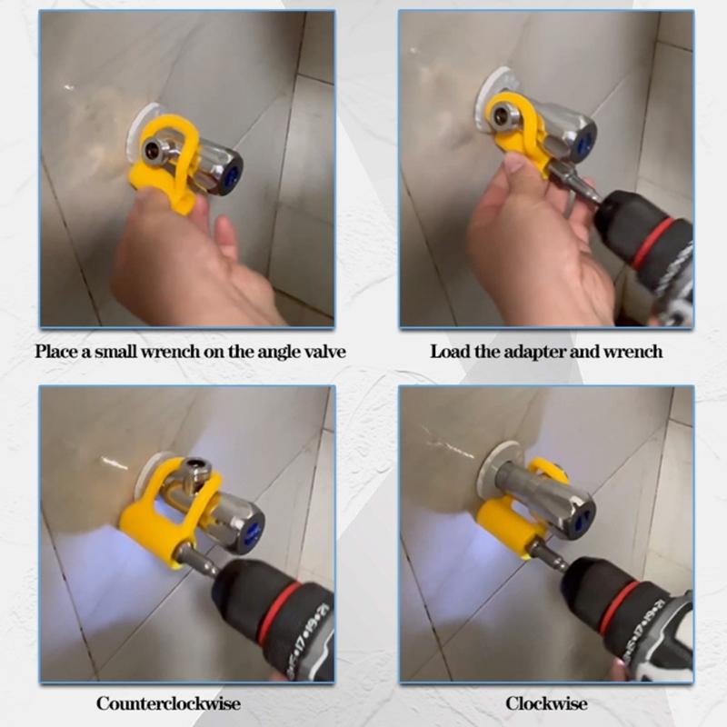 Multipurpose Alloy Steel Angle Valves Spanner For 1/2Inch And 3/4Inch Pipe Delicate Design For Narrow Installations