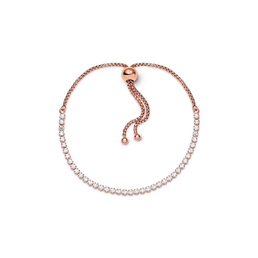 Pandora Sliding Clasp K Gold Bracelet Women bracelets Rose-Gold 589375C01