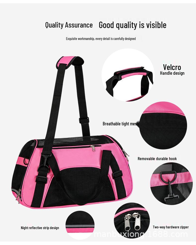 Breathable Portable Pet Travel Handbag for Cats and Dogs